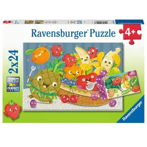 Comparateur de prix : Puzzle enfant 2x24 pièces Ravensburger Les petits fruits et légumes