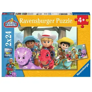 Comparateur de prix : Ravensburger Puzzles 2 x 24 pièces : Les amis du Dino Ranch