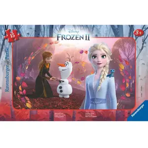 Ravensburger Puzzle cadre 15 p - Regard vers lavenir / Disney La Reine des Neiges 2 pas cher