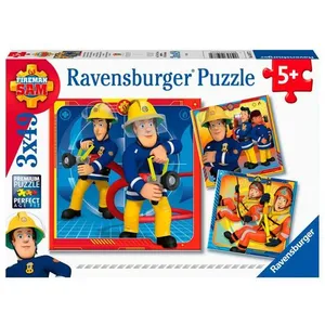 Comparateur de prix : Puzzle 3 x 49 pièces : notre héros sam le pompier Ravensburger-50772