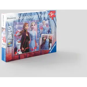Comparateur de prix : Ravensburger Puzzles 3 x 49 pièces Le voyage commence Disney Frozen La Reine des Neiges 2