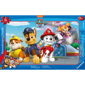 Ravensburger Puzzle cadre 15 pièces : Pat'Patrouille : Quatre sauveteurs courageux pas cher