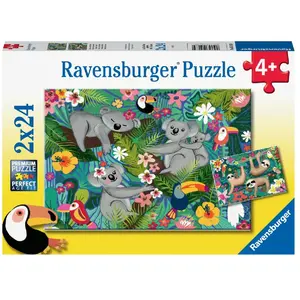 Comparateur de prix : Puzzle enfant 2x24 pièces Ravensburger Koalas et paresseux