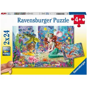 Ravensburger Puzzle Sirènes Envoûtantes 2x24 Pièces
