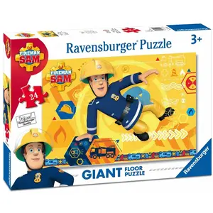 Puzzle Géant de Sol - Le Pompier Sam 24 Pièces Ravensburger pas cher