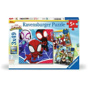 Comparateur de prix : 3 Puzzles - Les Aventures de Spidey 49 Pièces  Ravensburger