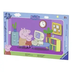 Ravensburger Puzzle Peppa Pig Peppa et son ordinateur 15 pièces pas cher