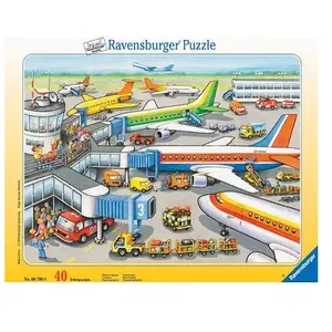 Ravensburger Puzzle 40 Pièces : Puzzle Cadre - Aéroport : Zone d'embarquement, pas cher