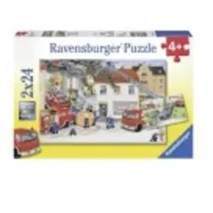 Ravensburger - 08851 5 - Puzzle - Chez Les Pompiers - 2 x 24 Pièces pas cher