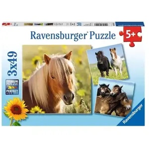 Puzzle Chevaux - Ravensburger - 49 pièces - Animaux - Fille - 5 ans pas cher