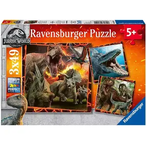 Ravensburger Puzzles 3 x 49 pièces : Jurassic World : Instinct de chasseur