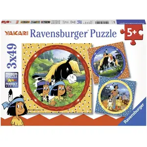 Ravensburger - 80007 - Puzzle "Yakari L'indien" 3x49 Pièces pas cher