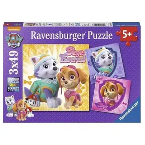 Comparateur de prix : Puzzles 3 x 49 pièces Ravensburger Charmantes chiennes Pat Patrouille