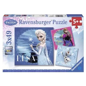 Ravensburger Puzzles 3 x 49 pièces Elsa Anna et Olaf Disney Frozen La Reine des Neiges pas cher