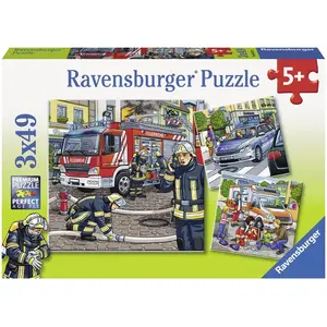 Ravensburger - 09335 9 - Puzzle - Aides d'urgence - 3X 49 Pièces pas cher