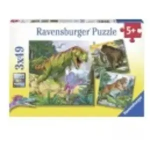 Ravensburger - 09358 8 - Puzzle - Les Maîtres de La Préhistoire - 3X 49 Pièces pas cher