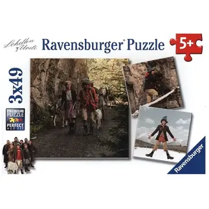 3 Puzzles - Une Cloche pour Ursli 49 Pièces  Ravensburger pas cher