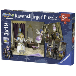 Puzzle 49 Pièces : 3 Puzzles - Playmobil, Ravensburger pas cher