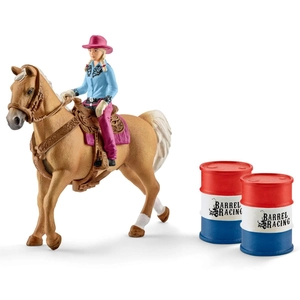 Schleich Farm World Barrel Racing Avec Une Cowgirl pas cher