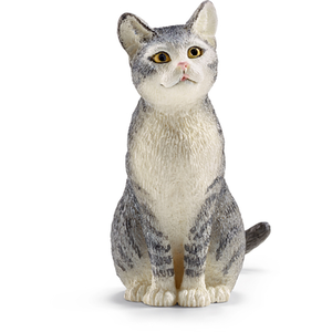 Schleich Figurine 13771 - Animal de la ferme - Chat, assis pas cher