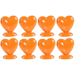 RueDeLaFete Boîte de 8 Porte-cartes Coeur en résine 5cm, Pêche pas cher