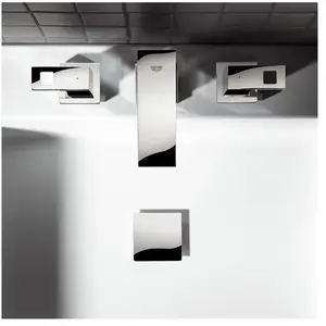 Grohe-Mélangeur 3 trous pour lavabo EUROCUBE chromé Réf 20351000 pas cher