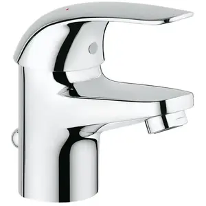 Mitigeur lavabo Euro Eco - GROHE - Monotrou - Chromé - Economie d'eau pas cher