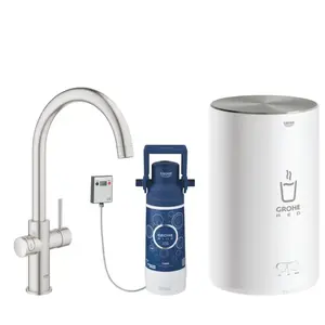 Comparateur de prix : Grohe Red Duo robinet et chauffe-eau taille M, bec C, 30083DC1