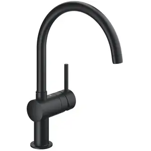 Comparateur de prix : GROHE Mitigeur monocommande évier Minta Noir (32917KS0)