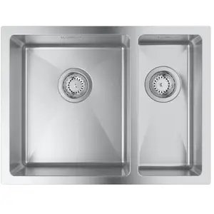 Comparateur de prix : GROHE Evier en acier inoxydable 595 x 450 mm K700U - Demie cuve gauche
