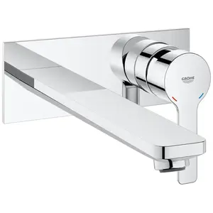 Grohe Façade Mitigeur LINEARE 2 trous lavabo taille L saillie 207 Chromé TU pas cher