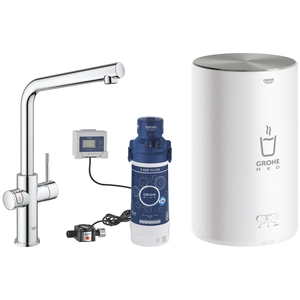 Comparateur de prix : Grohe Red Duo robinet et chauffe-eau taille M, bec en L, 30327001