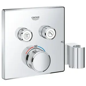Comparateur de prix : Grohe - Thermostatique pour installation encastrée 2 sorties chromé GR...
