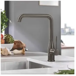 Grohe Mitigeur monocommande evier Grohe Essence Hard graphite brosseVendu paramazon