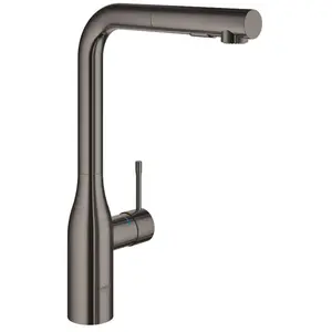 Comparateur de prix : GROHE ESSENCE NOUVEAU MITIGEUR ÉVIER L-CAÑO DOUCHE DUAL - HARD GRAPHIT
