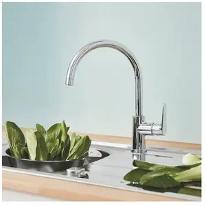 Comparateur de prix : Grohe BauCurve, mitigeur monocommande évier, chrome (31536001)