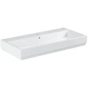 Comparateur de prix : Grohe - Cube Ceramic Vasque à poser 100 cm Blanc alpin 3947500H