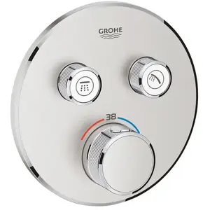 Comparateur de prix : GROHE Thermostatique pour installation encastrée 2 sorties Supersteel ...