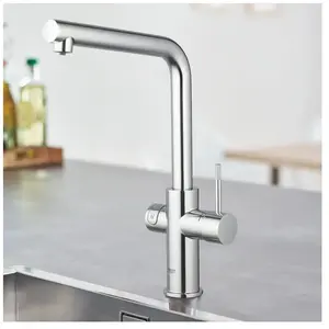 Comparateur de prix : GROHE Kit de démarrage avec mitigeur bec L Blue Home 31454001