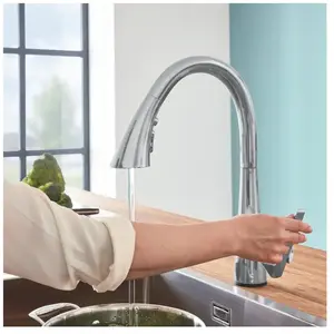 Grohe Zedra Touch, Mitigeur évier électronique, Supersteel (30219DC2)Vendu paramazon