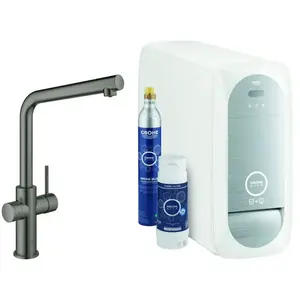 Comparateur de prix : Grohe Blue Home Mitigeur de cuisine avec système de filtration de l’eau, pivotant, 31454AL1,