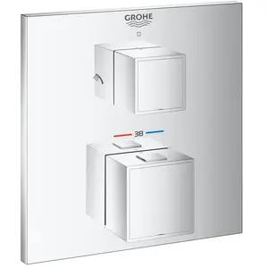 Comparateur de prix : Kit d'habillage - Grohe - Grohtherm cube - Chromé - Laiton - Douche murale
