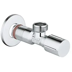 Comparateur de prix : Robinet d'arrêt équerre - GROHE - 1/2" - Chromé - Pratique - Esthétique