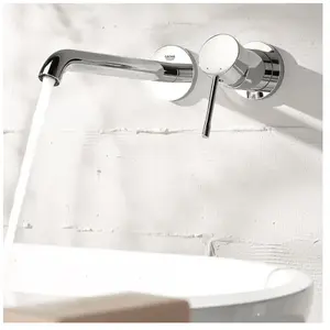 Grohe Façade Mitigeur mural lavabo Essence - Taille M - Chromé Grohe pas cher
