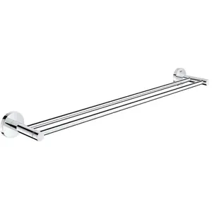 Comparateur de prix : Grohe - Double barre porte-serviettes 600mm essentials Chromé 40802001
