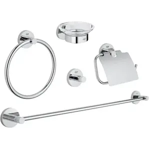 Comparateur de prix : Grohe Set d accessoires salle de bain inox Grohe Essentials