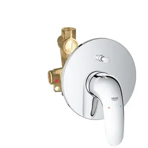 GROHE 23730003 Eurostyle Mitigeur Bain/Douche monocommande avec Corps encastré, Chrome pas cher