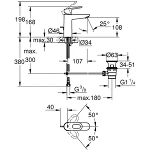 Comparateur de prix : Grohe Mitigeur lavabo BAULOOP taille M - Chromé