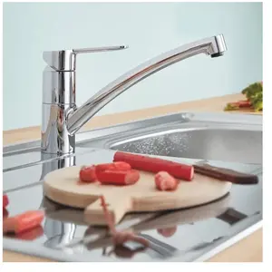 Comparateur de prix : Grohe Mitigeur d'évier BAUECO DN 15 1L-Mont. sortie plate chromé