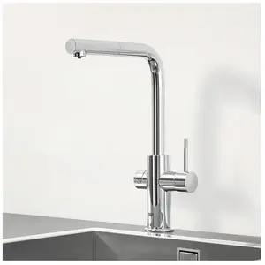 Comparateur de prix : Grohe GROHE mitigeur monocommande à ""L"" BLUE HOME avec système pour ...